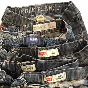 6 pairs of Boys size 7 Jeans